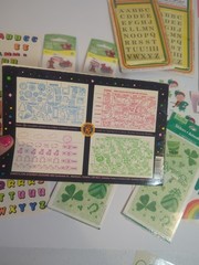 HUGE Vintage Sticker Lot & Sticker Book! St Patrick’s, Letters, Elmo, Sandylion