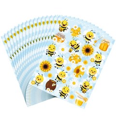 500 Pieces Bee Theme Stickers for Kids Honey Stickers Cute Waterproof Summer …