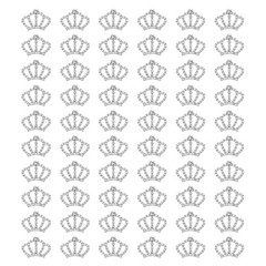60Pcs, Crown Charms 1.3″ x 0.98″ Mini Metal Rhinestone Crown Silver
