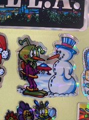Lot of Vintage BJ ’ Sticker of the Month Club 1983 1984 Prism plus I love LA