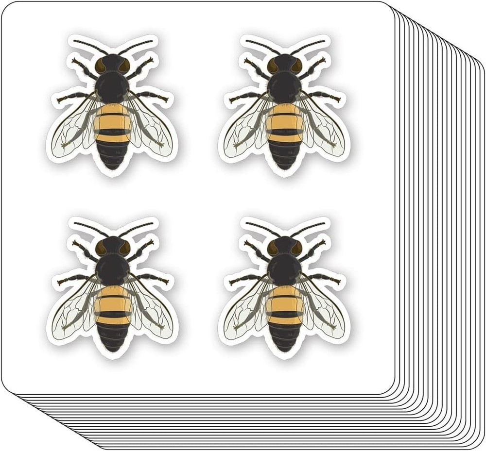 Bumble Bee Stickers 1In for Scrapbooking, Arts, Craft, Kids DIY, Journals 80-Pac