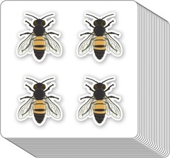 Bumble Bee Stickers 1In for Scrapbooking, Arts, Craft, Kids DIY, Journals 80-Pac