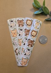 20 Safari Baby Animal Stickers/Baby Shower Stickers/Jungle Animal Stickers