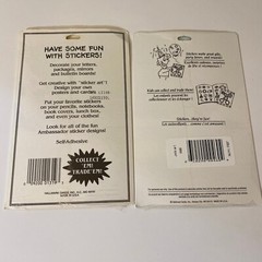 Vintage Hallmark Stickers Flowers Vehicles