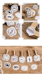 46pcs Bunny Sticker Pack, Cute Bunny Label, Die Cut Rabbit Decal, Mini Forest