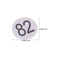 20 Sheets Small Stickers for Labeling Pre Numbered Circle Decals