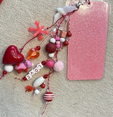 Valentines Journal Charm Book Dangle Backpack LOVE Hearts Purse Bling Backpack 1