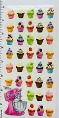 Violette Stickers Cupcake Fun Birthday Party Crafts Planner Supply Scrapbook