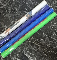 Vintage DuraSeal Adhesive Book Covering Rolls Collectible Brite Colors x4 1990s