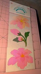 Vintage Mrs Grossmans Stickers Pearl Opal Pink Flowers Buds Jumbo New 4 In Pack