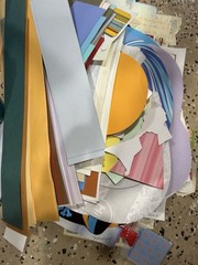 HUGE LOT Scrapbooking Paper Scraps and supplies 12″x12″x8″ BOX B1