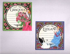 Graphic45 FASHION FORWARD (7PC) 4.5″ x 4.5″ HAND-CUT EPHEMERA CARDS scrapbook