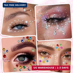 10000PCS+ Gem Stickers, Rhinestone Stickers for Crafts, Self-Adhesive Bedazzling