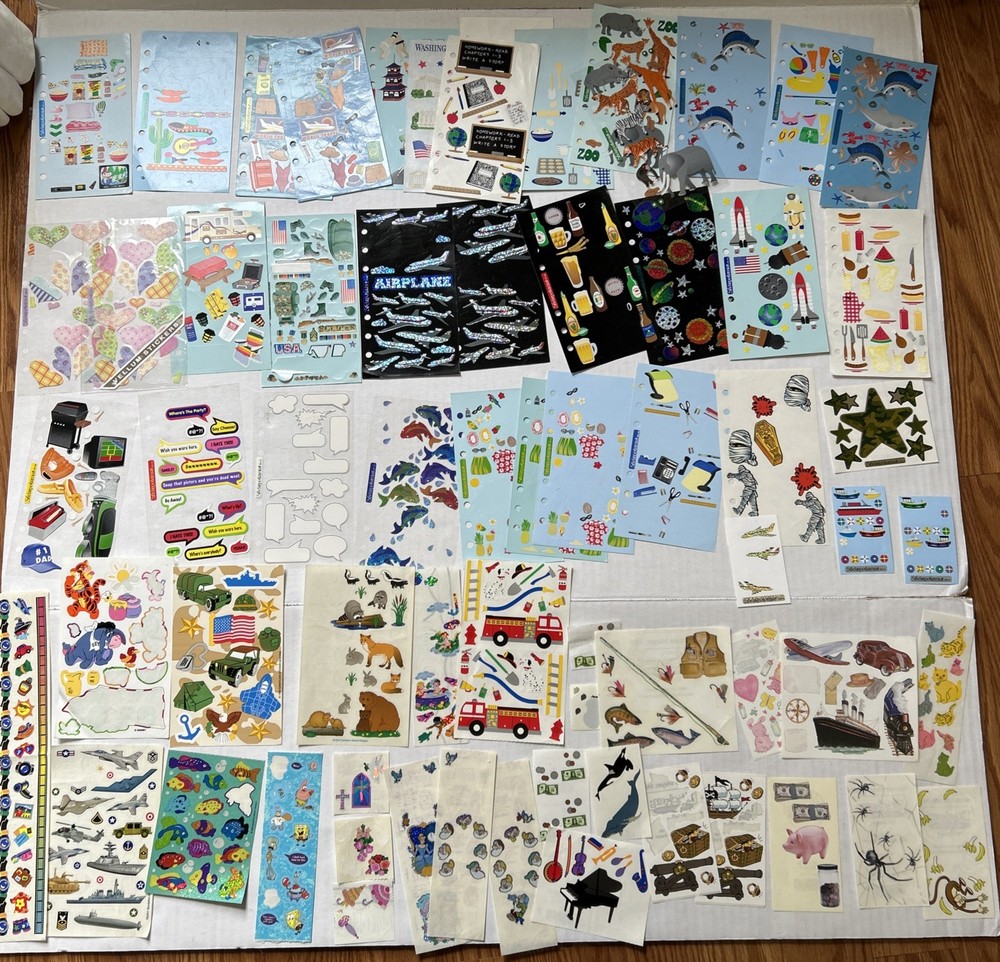 Partial Sticker Sheets & Mods Mrs Grossman, Stickomotomus, Sandylion, Meyer