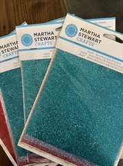 4 – Martha Stewart Foil/Glitter Transfer Sheets Red/Green Colors – NEW!