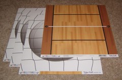 Echo Park 12×12 Double Sided Scrapbook Papers (4) ~ Sports Volleyball Court Net