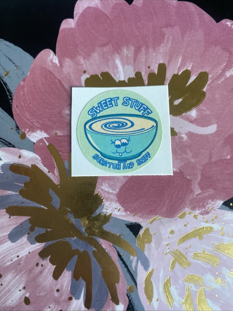 WW Small Scratch N Sniff Sticker Mod Blueberry Swirl Scented