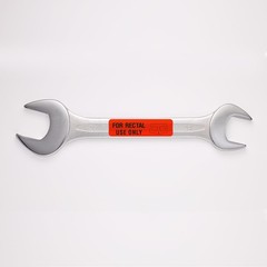 Rectal Use Only Stickers 1.5″ x 0.375″ Fluorescent Red Permanent Adhesive 500