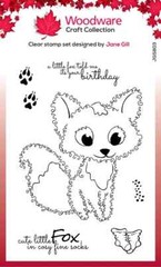 Woodware Craft Clear Stamp – FUZZIE FRIENDS – FREDDIE THE FOX