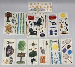 Vintage 1990s Creative Memories Stickers – 13 Sheets – Summer Camp Lake Outdoors