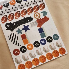 NEW Paper House Life Organized Planner Sticker Book Sports 260 Pcs 4 pgs -C