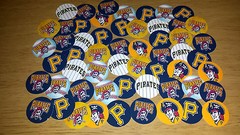 SET of 100- 1″ PRECUT Baseball Bottle cap images We cut for you!!