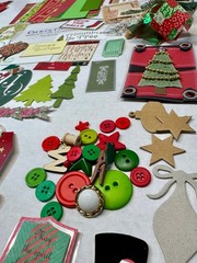 Christmas lot scrapbook planner journal junk collage ephemera paper crafting art