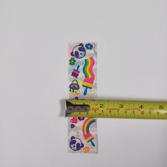 Vintage Lisa Frank Single Sticker Strip -Panda Bears -Paint S139 Rare 80s Unused