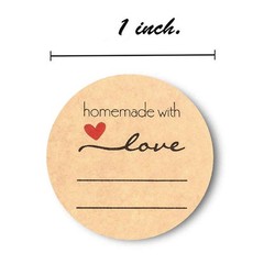 1\\\\\\\’\\\\\\\’ Inch Round Kraft Stickers Gift Label