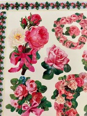 Vintage Punch Studio Sticker Sheet «Sentimental Roses» Gifted Line New Unused