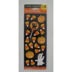 Stickety Doo-Da HALLOWEEN Candy Corn Ghost Jack o Lantern 2 Sheets NIP