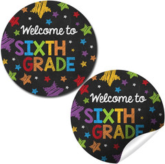 Back to School Stickers for Kids Chalkboard Welcome to Kindergarten 40 Pack