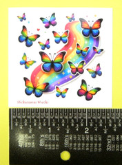 Rainbow Butterflies Mini Sticker Sheet