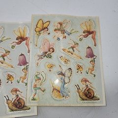 Vintage new sheets Hallmark Stickers Seals Fairy Pixie 1981 Package