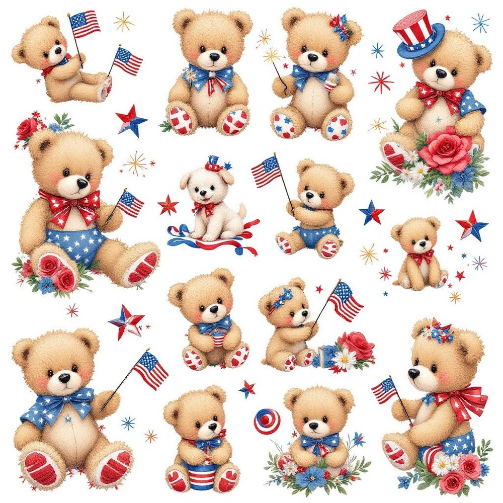 Fourth Of July Fun Cardstock Die Cut Embellishment (12) 10 Inch