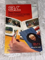 Scrapbook Adhesives Photo Corners Self-Adhesive 256/Pk Clear Vintage NEW