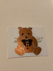 Vintage Stickers HAMBLY Bear Foil Mylar Sticker Mod VTG 80’s