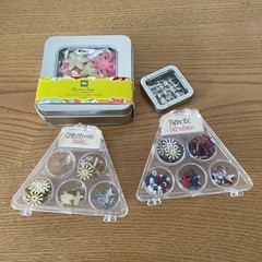 Mixed Scrapbook Craft Supplies Card Making Embellishments Lot w Organizer Wheel