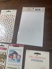 Mrs GROSSMANS Amy Tangerine Birthday Wishes sticker sheet Lot Of 7 Sheets