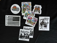 Brandy Melville Sticker Lot Multicolor Mixed Themes Concert, Rat, Chill Since