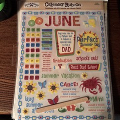 Calendar Rub- Ons. Karen Foster Design. All Twelve Months In The Set. See Pics