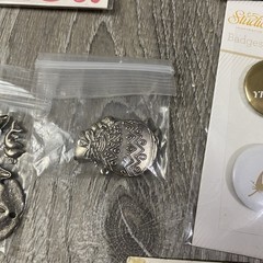 Lot of Stickers & Accents Metal Crafts Scrapbook Journal Tags Lace Pins🔥🔥🔥