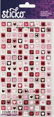 Sticko flat stickers VALENTINE MINI STAMPS Love theme 84556 FAST FREE ship!