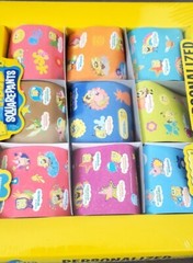 nickelodeon Spongebob Sticker Rolls – Spongebob Rolled Sticker Box (9Rolls) New