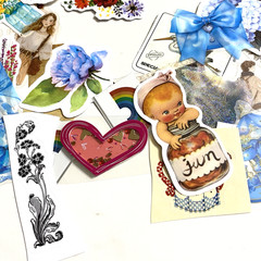100pc Loose Sticker Lot Junk Journal Mystery Mini Grab Bag randomly chosen