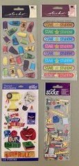 Lot of School Stickers & Die Cuts! Jolee’s Boutique, Sticko, Etc