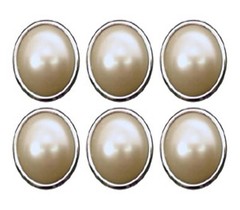 Imaginisce Lot of 3 packs Bling Brads Black Tie String of Pearls Bazzill 18 pcs