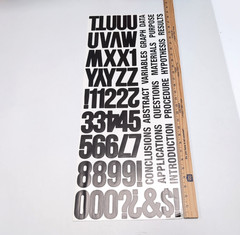 ArtSkills Alphabet And Number Stickers Black