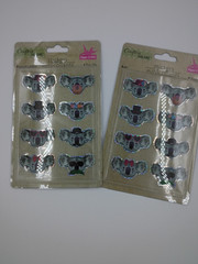 9-Pc 3D Shiny Pop-Up Sticker Set Flower Dragonfly Koala Bee Bunny Cactus