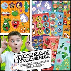 Delightful Scented Stickers for Kids – 68 Sheets, Perfect Gift for Little Ones